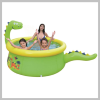  Zöld Dínó gyerekmedence vízpermet funkcióval ZT7523