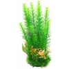  Zöld hosszú szárú akváriumi műnövény színes növény teleppel (29 cm)