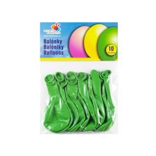 Zöld kerek felfújható lufik 26 cm party kellék