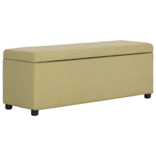  zöld poliészter pad tárolórekesszel 116 cm bútor