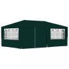  zöld rendezvénysátor oldalfalakkal 4 x 6 m 90 g/m²