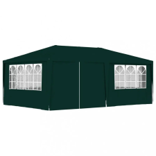  zöld rendezvénysátor oldalfalakkal 4 x 6 m 90 g/m² kerti tárolás