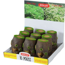 ZOLUX Akvárium dekoráció mohával benőtt fatönk élő mohamagokkal 7x7x10cm akvárium dekoráció