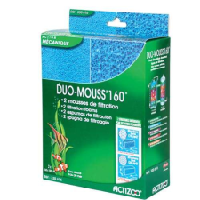 ZOLUX DUO-MOUSS 160 szűrőszivacs 160x100x65mm 2db akvárium vízszűrő