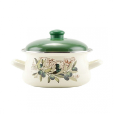 Zom. lábas fedővel átm.24cm 6 l. olivás Nr.14830 edény