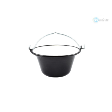  Zománc tálaló bogrács 0,8 liter fekete kerti sütés és főzés