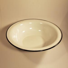 Zománcozott dagasztó tál fehér 32 cm edény