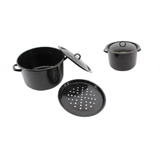  Zománcozott Fazék+Tető 32cm 15.5 Literes Dunszt edény