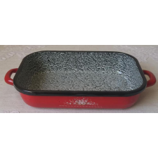 Zománcozott füles tepsi márványozott 26cm edény