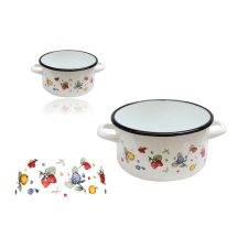  Zománcozott Lábas Mély Dekoros 20cm 3.60 Literes edény