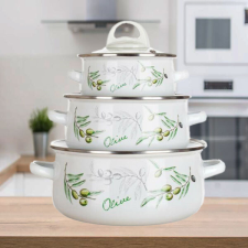 Zománcozott lábas szett OLIVES 6 részes 13700991 edény