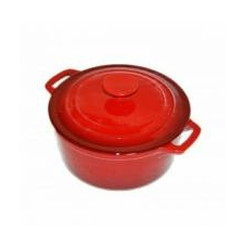 Zománcozott öntöttvas lábas fedővel, 20 cm (10565) edény