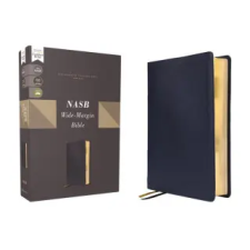 Zondervan NASB WIDE MARGIN BIBLE 1995 NAVY CALFSKI | ZONDERVAN idegen nyelvű könyv