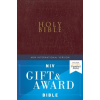 Zondervan NIV, Gift and Award Bible, Leather-Look, Burgundy, Red Letter, Comfort Print – Zondervan