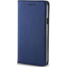 Zone Smart Magnet oldalra nyitható tok Motorola Moto E15 / G05 sötétkék tok és táska
