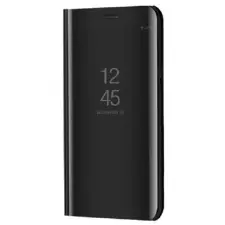Zone Smart View Cover Oldalra nyíló tok hívás mutatóval Xiaomi Redmi 9C fekete tok és táska