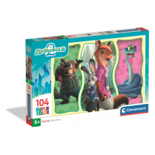 Zootropolis City Challenge 104 db-os puzzle Clementoni puzzle, kirakós