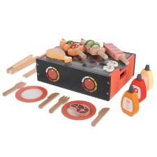 Zopa fa játék BBQ grill szett konyhakészlet