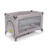 Zopa utazóágy Nanny magasságemelős kerekes kibúvós Griffin Grey szürke baglyos