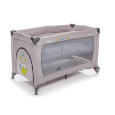 Zopa utazóágy Nanny magasságemelős kerekes kibúvós Griffin Grey szürke baglyos utazóágy