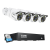 ZOSI 8MP IP C105×4 db kamera + NVR + 2TB HDD biztonságtechnikai csomag