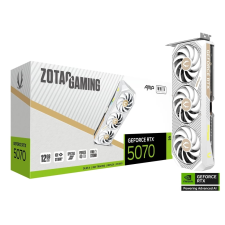 ZOTAC ZT-B50700FQ-10P AMP White GeForce RTX 5070 12GB GDDR7 DLSS4 videókártya