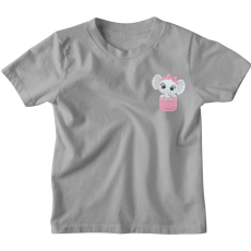  Zsebminta Baby Lány Elefánt - Gyerek Póló