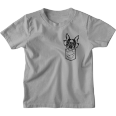  Zsebmintás Boston Terrier - Gyerek Póló