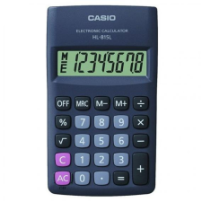 Zsebszámológép 8 digit Casio HL 815 l bk fekete számológép