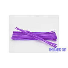  Zsenília drót 30 cm 100db/cs - Lila dekorációs kellék