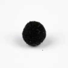  Zsenília pompon 1 cm, 100 db / csomag - fekete dekorációs kellék