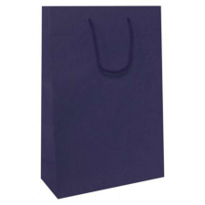  Zsinórfüles kraft táska kék 235x90x350mm, 100db/csomag ajándéktasak