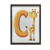  ZSIRÁF FALI PLAKÁT C BETŰVEL ALUMÍNIUM KERETBEN 70x100 CM