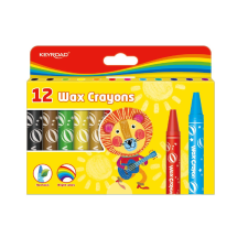 Zsírkréta készlet 14x100mm 12 db/bliszter Keyroad Wax Crayon vegyes színek kréta