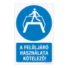ZSONA DEKOR A felüljáró használata kötelező! Öntapadós matrica 160x250 mm