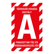 ZSONA DEKOR A tűzveszélyességi osztály nem tűzveszélyes Utánvilágító műanyag tábla 160x250 mm információs címke