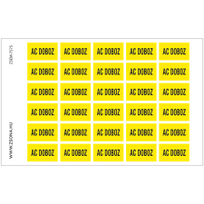 ZSONA DEKOR AC doboz Öntapadós matrica 160x250 mm információs címke
