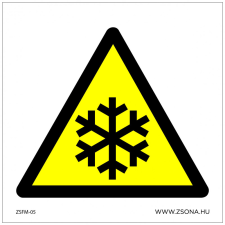 ZSONA DEKOR Alacsony hőmérséklet Műanyag tábla 200x200 mm információs címke