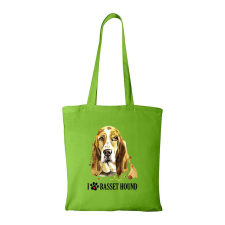 ZSONA DEKOR Basset hound - Bevásárló táska zöld kézitáska és bőrönd