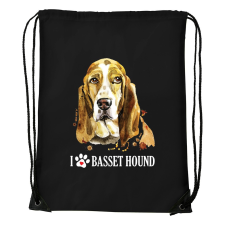 ZSONA DEKOR Basset hound - Sport táska fekete kézitáska és bőrönd