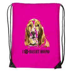 ZSONA DEKOR Basset hound - Sport táska magenta