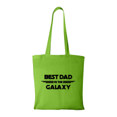 ZSONA DEKOR Best dad in the galaxy - Bevásárló táska zöld