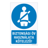 ZSONA DEKOR Biztonsági öv használata kötelező! Alumínium tábla 160x250 mm