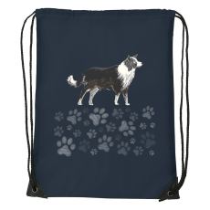 ZSONA DEKOR Border collie - Sport táska navy kék
