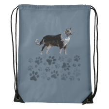 ZSONA DEKOR Border collie - Sport táska szürke kézitáska és bőrönd