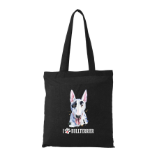 ZSONA DEKOR Bullterrier - Bevásárló táska fekete v2 kézitáska és bőrönd