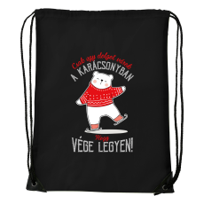 ZSONA DEKOR Csak egy dolgot várok a karácsonyban V1 - Sport táska fekete