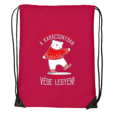 ZSONA DEKOR Csak egy dolgot várok a karácsonyban V1 - Sport táska piros