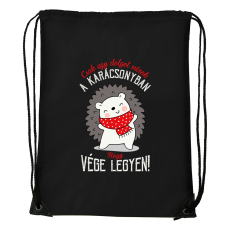 ZSONA DEKOR Csak egy dolgot várok a karácsonyban V2 - Sport táska fekete
