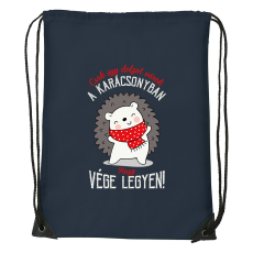 ZSONA DEKOR Csak egy dolgot várok a karácsonyban V2 - Sport táska navy kék